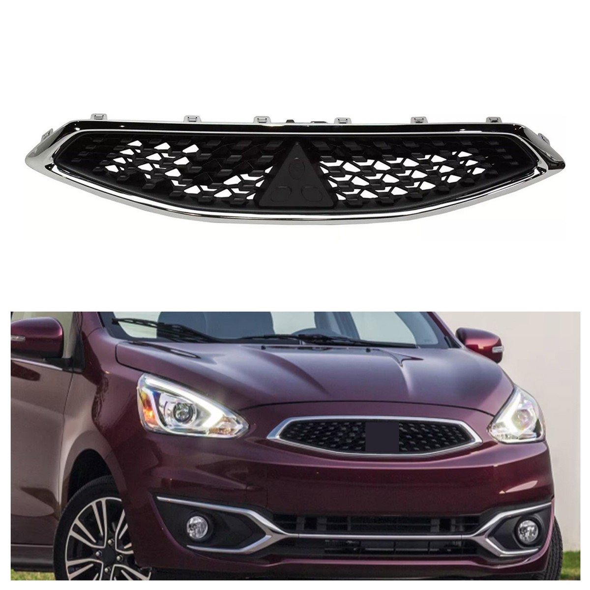 6402A380 For Front Upper Grille Chrome For Mitsubishi Mirage