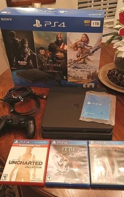 Sony PlayStation 4 Slim CUH-2215B 1TB HDD W/ Original Box PLUS 3 games 