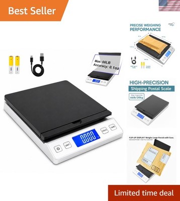 High-Precision Digital Shipping Scale 66 lb Capacity - Compact & Versatile