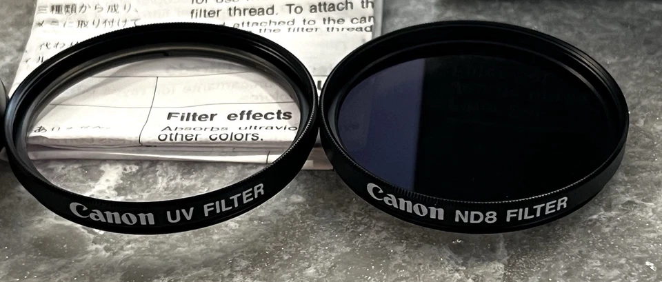 NEW IN BOX Canon 46U 46mm Filter Set - Circular PL + ND8 + UV Filter Lens Lenses - Image 3 of 4