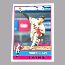 2025 Topps Heritage #474 Griffin Jax SP - Minnesota Twins