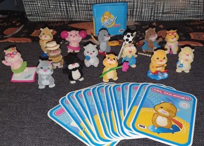 Zhu Zhu Pets Mini Hamster Sammelfiguren 14Stk. mit Sammelkarten Komplettsatz