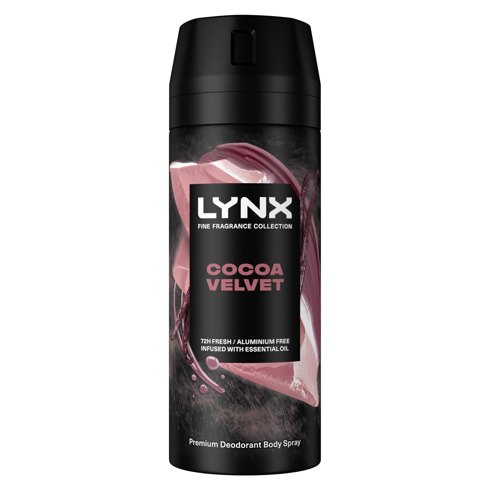 Lynx Fine Fragrance Collection Cocoa Velvet Premium Body Spray Men's Deodorant i - Image 2
