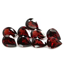 11.25 CT. Gemstone Unheated 9Pcs Red Garnet Africa Pear
