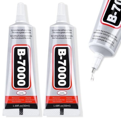 Cruzix B-7000 Super Adhesive Glue, Industrial Glues Paste for (2x50 ml/1.68 oz)