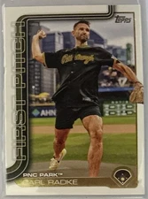 🔥Carl Radke #FP-6💥2025 Topps Series 1 First Pitch SP Pirates PNC Park Free S&H