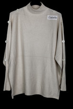 New Autumn 2025 High Neck Ladies Italian Soft Knitted Button Design Jumper Top