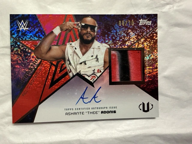 🔥2025 Topps WWE Universe ASHANTE Thee ADONIS Red Patch Relic Auto #D /10 SSP
