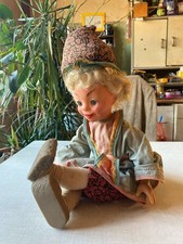 Puppe (alt) - Original-Bekleidung - Kunststoff/Stoff - ca. 1950er/60er - 55 cm