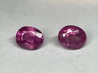 Edelstein Saphir Duo pink vorgeschliffen / S13 Weitere Steine hier ! TOP PREIS !
