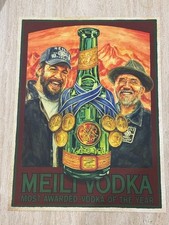 Jason Momoa ORIGINAL 24x17 Meili Vodka Poster Bar Advertising DC AQUAMAN
