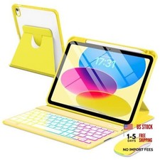 Case with Keyboard Mouse for iPad For iPad 11th 10th Generation Yellow Mouse