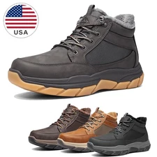 Men's Waterproof Winter Snow Boots Lightweight Outdoor Hiking Durable Boots