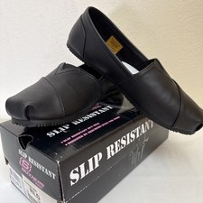 NIB Skechers For Work Kincaid II Black Slip Resistant Shoes Women's Size 9.5