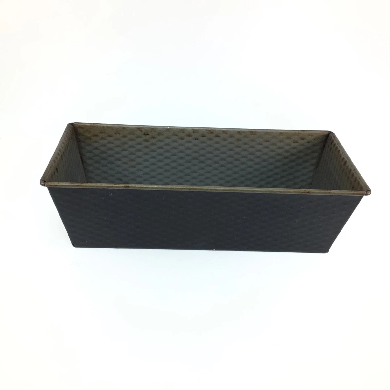 Kaiser 10" Metal Bread Loaf Cake Pan Waffle Pattern Folded Ends 10” x 4.5”