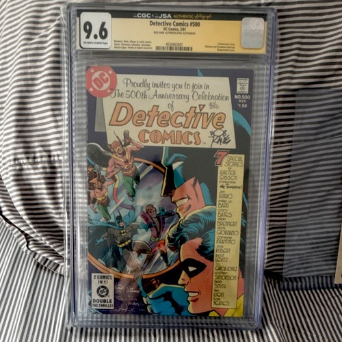 DC Comics Detective Comics #500 CGC 9.6 1981 Bob Kane Signed Anniversary Issue