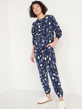 NWT Women  s 2-Piece Set Micro Fleece Pajama set Top and Bottom size Medium Blue