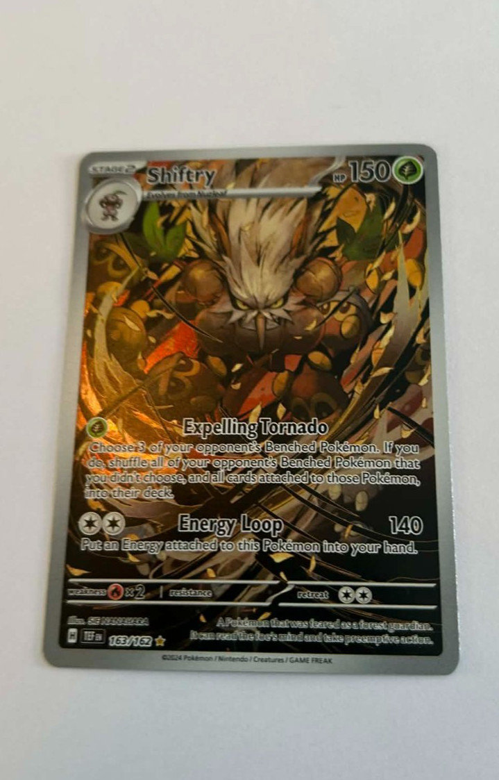 2024 Scarlet & Violet Series - Temporal Forces Shiftry Illustration Rare #163