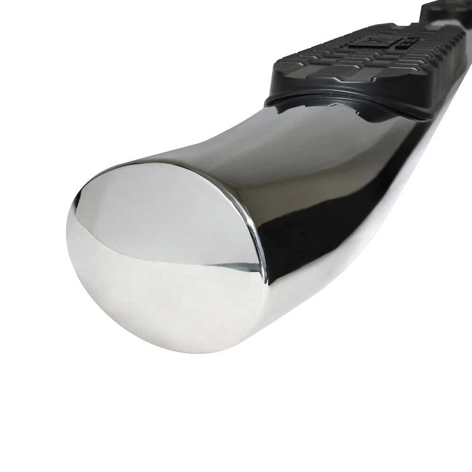 Westin Pair of Polished Steel 4" Oval Nerf Step Bars for Toyota Tacoma Crew Cab Foto 4 de 4