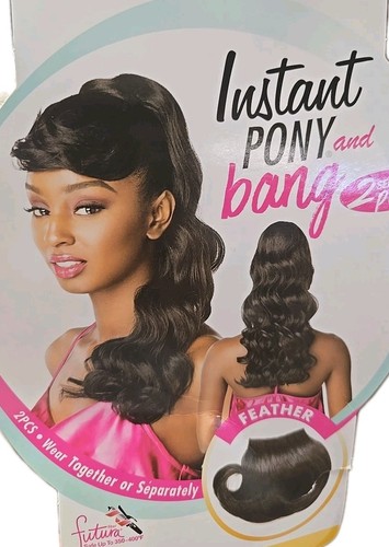 Sensationnel Instant Pony And Bang Ari 18" 2 Seprate Pcs Color Tb/Matte Gray - Picture 2 of 2