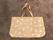 Kate Spade Yellow Daisy Shopping Reuseable Large Tote Bag New