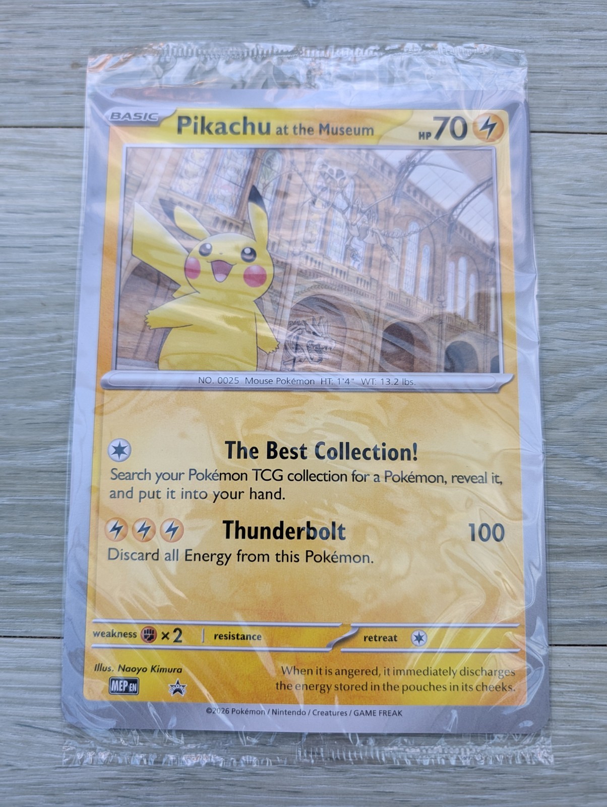 2 x Pikachu At The Museum (Sealed & Brand New) Jumbo (Oversize) Promo Cards
