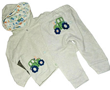 8E NWT Boys 3-6M GYMBOREE Little Tractor Farm Outfit Hoodie Jacket & Knit Pants