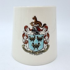 VINTAGE ANTIQUE WH GOSS CRESTED CHINA SOUVENIR CUP / MUG - BURY ST EDMUNDS CREST