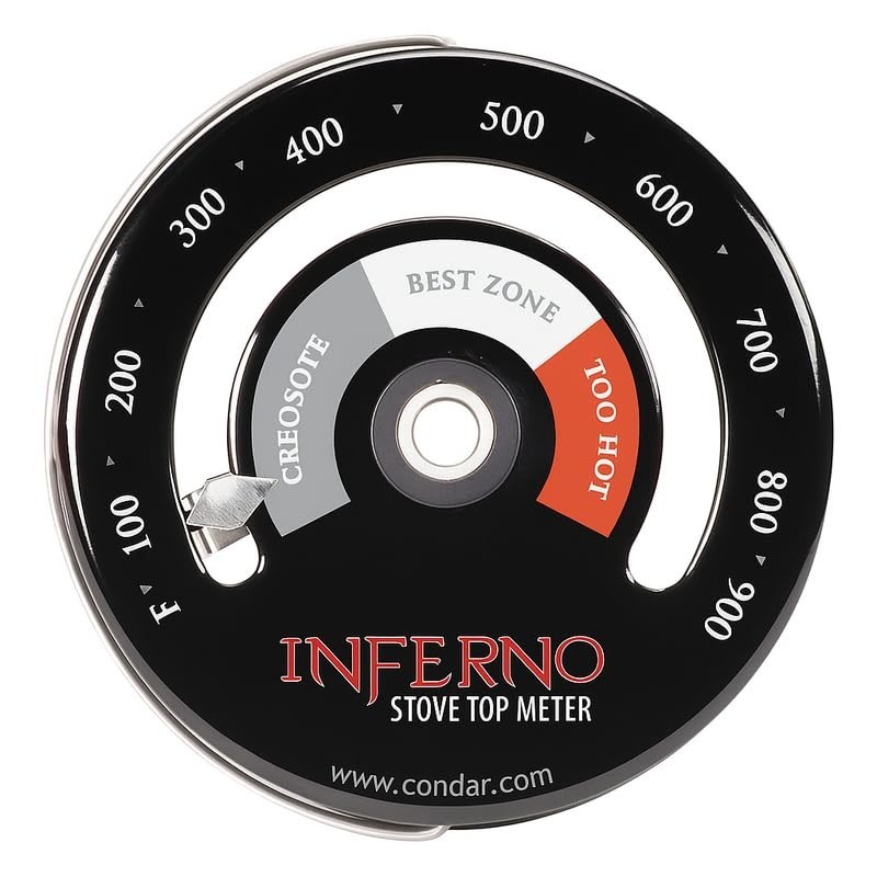 Condar Inferno 3-30 Wood Stove Thermometer – Magnetic Surface Temperature Gauge