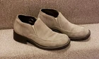 NICOLA BENSON Men's Designer Grey Leather Suede Made in Italy Shoes | EUR 41