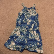JUSTICE Girl Swimsuit Cover Up tie dye Romper Swim Coverup Sz 8