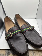 Polo Ralph Lauren Men's Riali Leather Loafers Driver Shoes US 12D Brown 11721