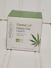 Andalou Naturals Cannacell Happy Day Cream Face Moisturizer Face Cream 1.7 Oz