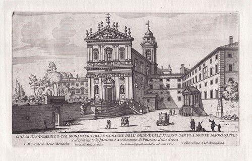 Roma Rome ROM / Chiesa Dei Santi Domenico E Sisto Largo Angelicum Falda 1665 - Foto 1 di 1
