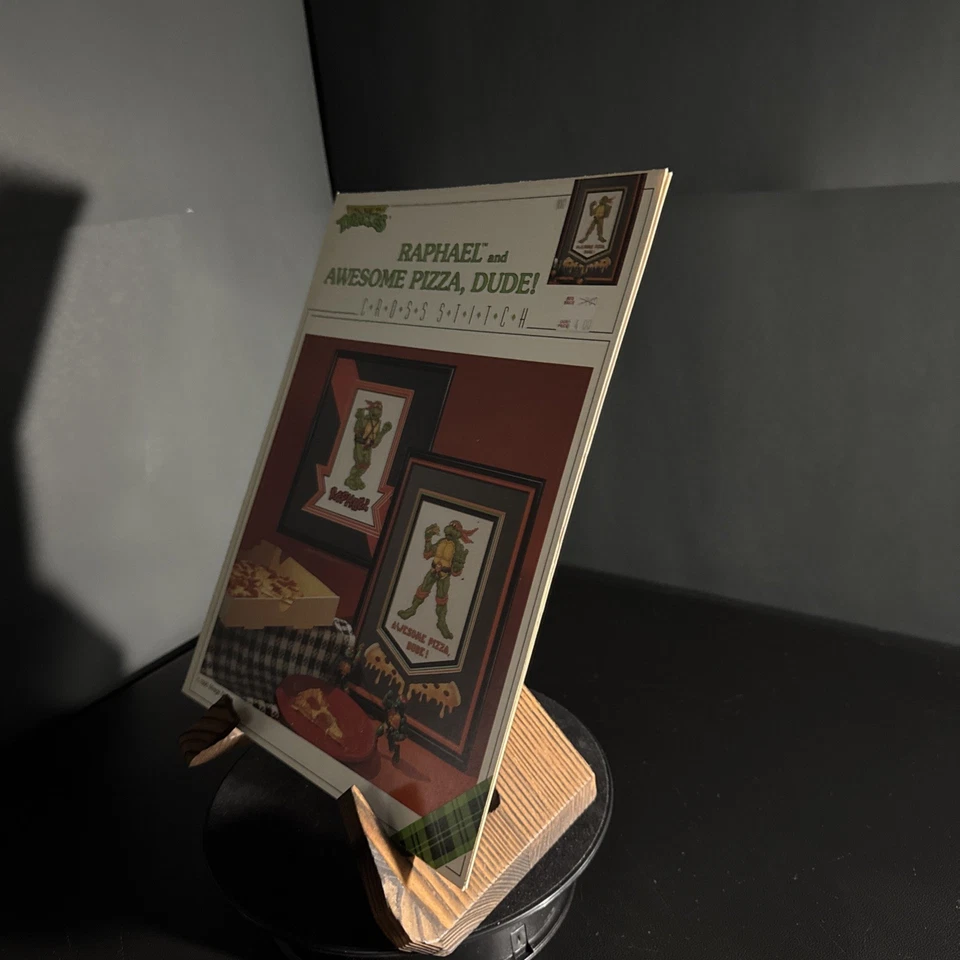 Plaid Raphael and Awesome Pizza Dude Cross Stitch Pattern #9002 Mirage Studios - Image 3 of 4