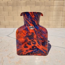 Blenko Kingfisher Dreamcicle FIRST Qual Special Edition 384 Water Bottle