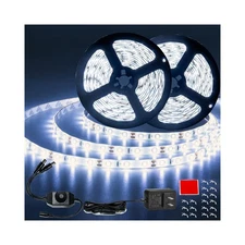 50ft White Led Strip Lights, 12V Outdoor Strip Lights Waterproof Flexible Led...