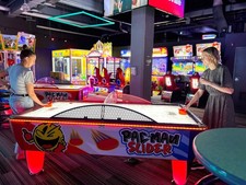 Bandai Namco Pac-Man Slider Air Hockey Table   Coin Operated Arcade Game