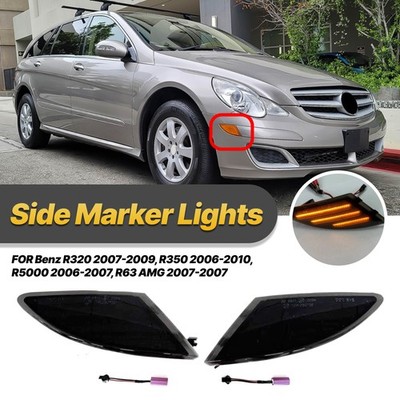 OE-Fit Full LED Bumper Side Marker Light For Benz R320 R350 R500 R63 2006-2010