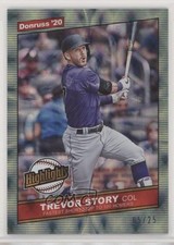 2020 Panini Donruss Highlights Green 5/25 Trevor Story #H-5 o7m