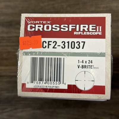 Vortex Crossfire II 1-4x24mm Rifle Scope CF2-31037 for sale online