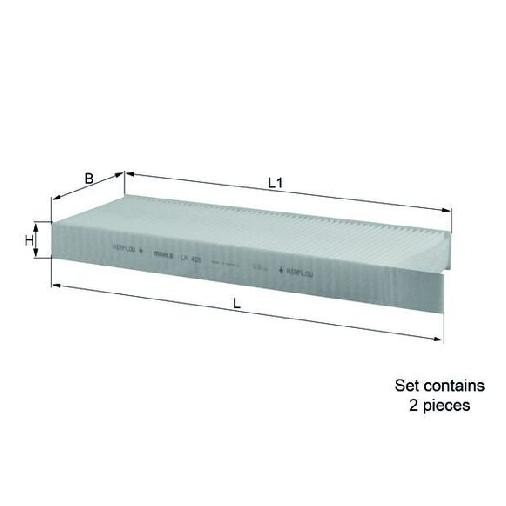 Filter Innenraumluft FüR Citroen C5 AC AJ 1.2 1.5 1.6 2.0 18 Bis 26 Knecht HNS-image
