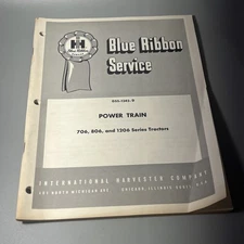 IH International 706 806 1206 Tractors Power Train Service Repair Manual