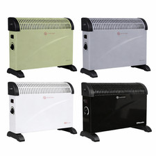EMtronics 2KW Convector Heater Radiator with 3 Setting Adjustable Thermostat