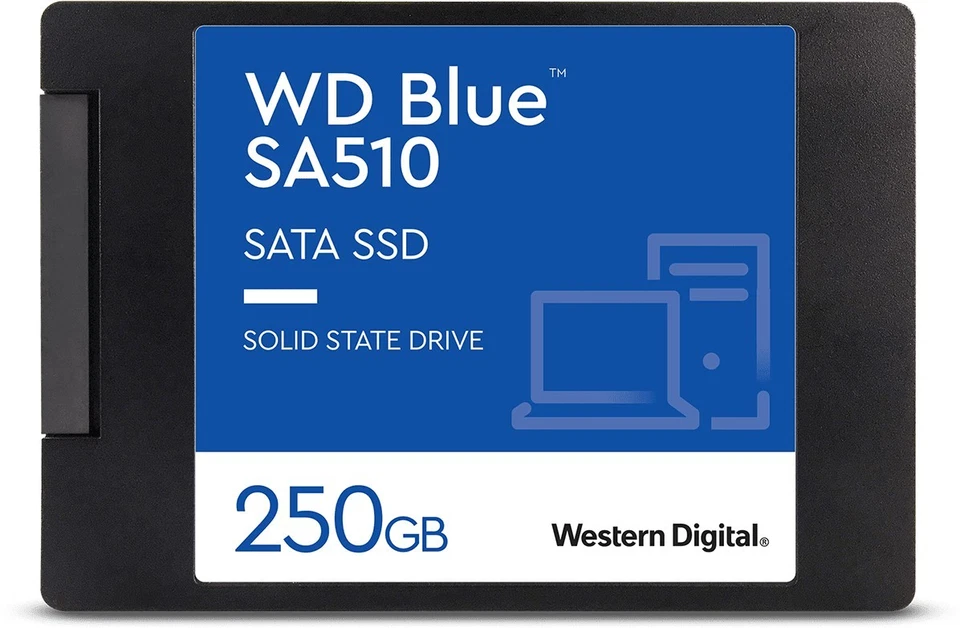 WD Blue SSD interne Festplatte 1TB 2TB 4TB 500GB SA510 2,5" SATA III Solid State - Bild 4 von 4