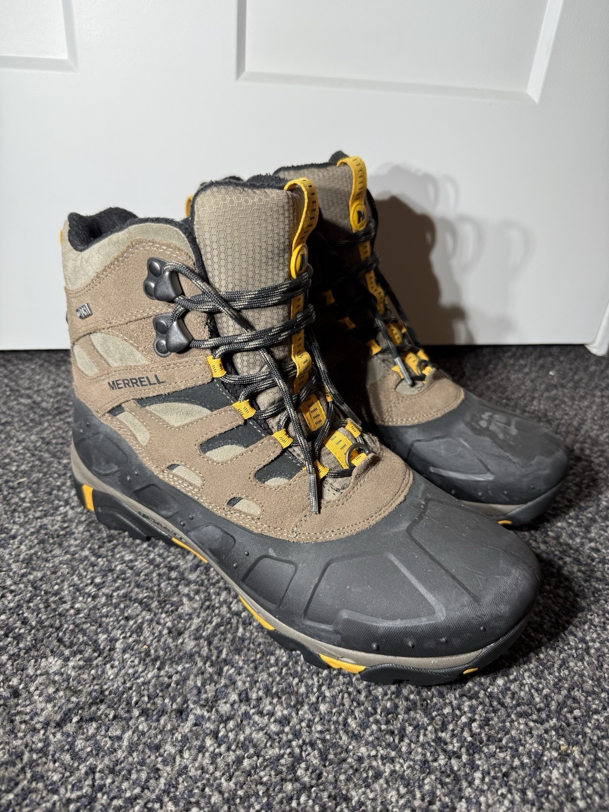 Stivali Merrell Moab Polar impermeabili isolati da uomo US 10 marrone pietra J41915 Y3