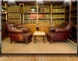 AOFOTO 7x5ft Vinyl Vintage Luxury Library Photography & Video Backdrop