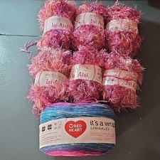 6 Of The Jai Alai In The Color BLOOM 965. 1- RED HEART- PEACH COBBLER