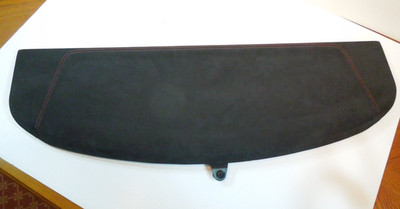 LAMBORGHINI URUS CARGO COVER LID MOUNT UPPER BLACK ALCANTARA W/ RED STITCH OEM