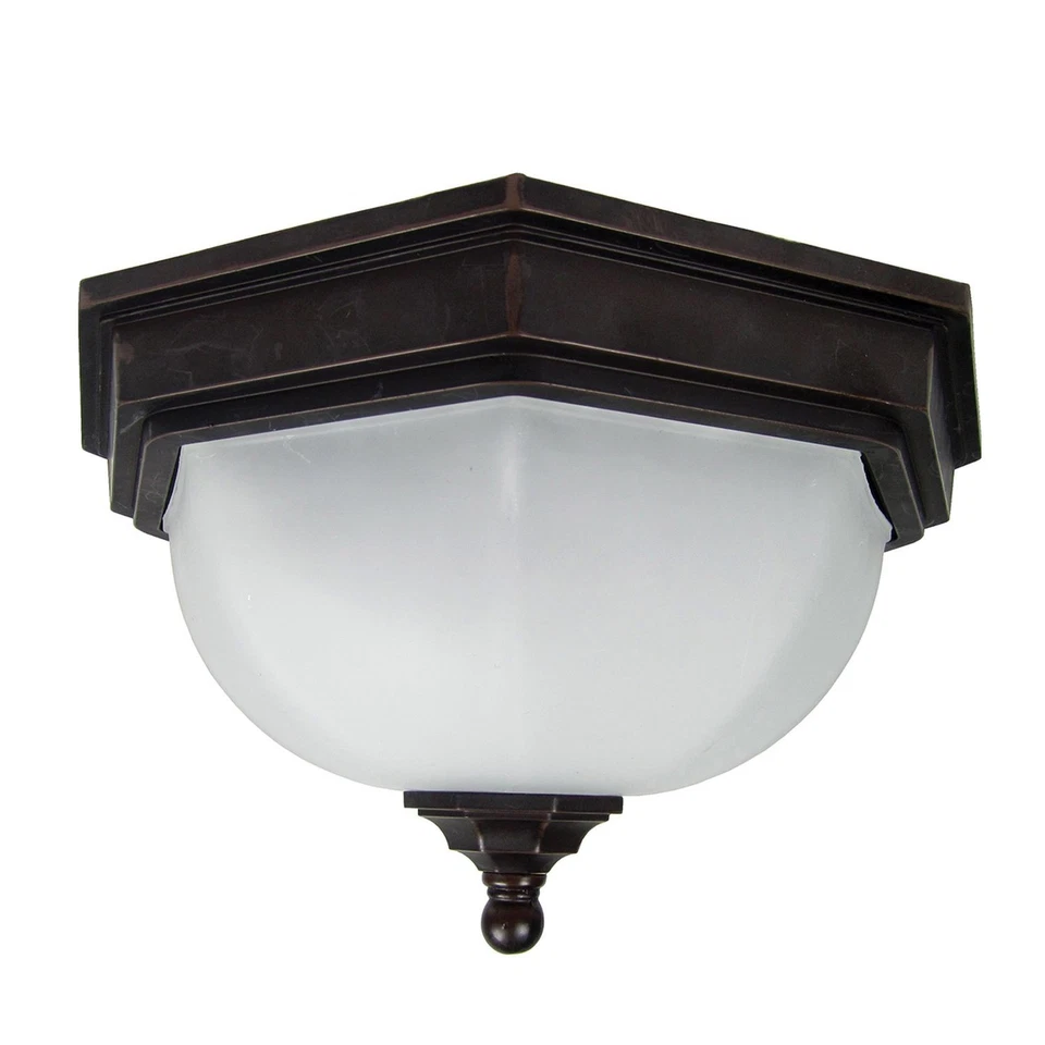 Außenlampe Weiß Bronze IP44 Landhaus blendarm E27 Deckenleuchte COUNTRY - Bild 2 von 2